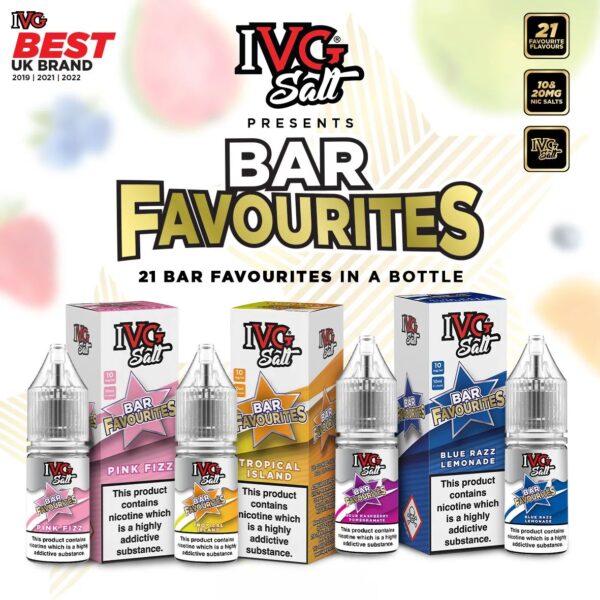 IVG BAR FAVOURITES NIC SALTS