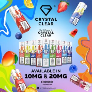 CRYSTAL CLEAR BAR NIC SALTS