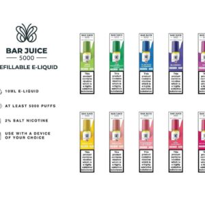 Bar Juice 5000 10ml Nic Salt 10mg 20mg (Box of 10)